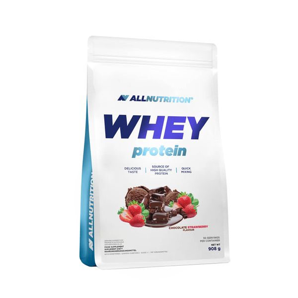 AllNutrition Whey Protein Шоколад-Полуниця 908г 100-34-9961272-20 фото