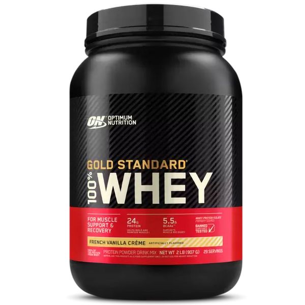 Optimum Nutrition 100% Whey Gold Standard Французький Ванільний Крем 912г 00114-05 фото