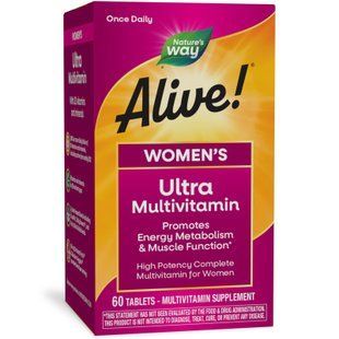 Nature's Way Alive Women's Ultra Multivitamin 60 tablets 2022-10-1057 фото