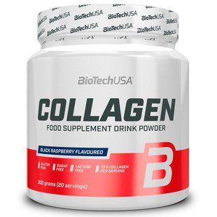 BioTechUSA Collagen Чорна Малина 300г 10696-01 фото