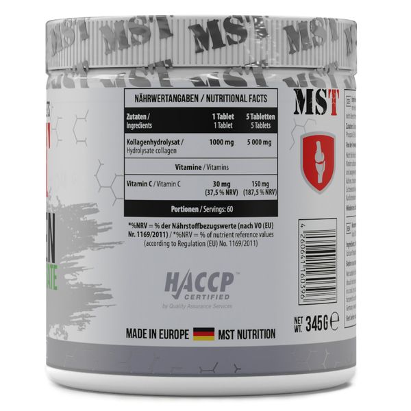 MST Collagen Hydrolysate + Vitamin C 300 tabs 19143-01 фото