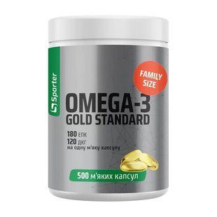 Sporter Omega-3 Gold Standard (500 sgels) 24428-01 фото