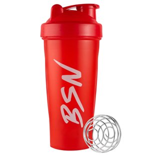 BSN Shaker BSN With Metal Ball Червоний 700 мл 22730-01 фото