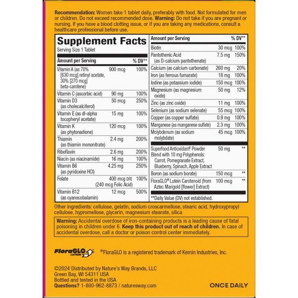 Nature's Way Alive Women's Complete Multivitamin 130 tablets 2022-10-1719 фото
