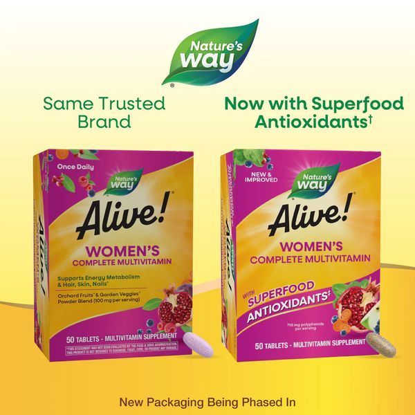 Nature's Way Alive Women's Complete Multivitamin 130 tablets 2022-10-1719 фото