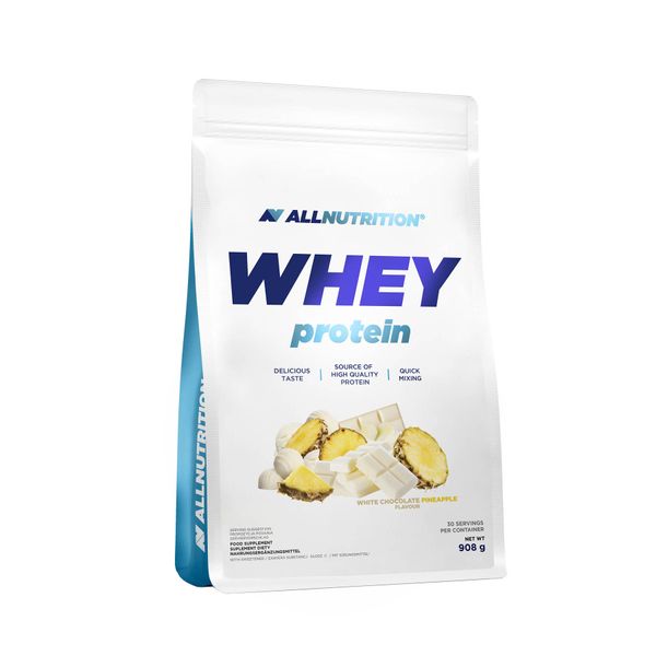 AllNutrition Whey Protein Білий Шоколад-Ананас 908г 100-36-1694475-20 фото