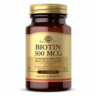Biotin 300 mcg - 100 Tabs 2022-10-0754 фото