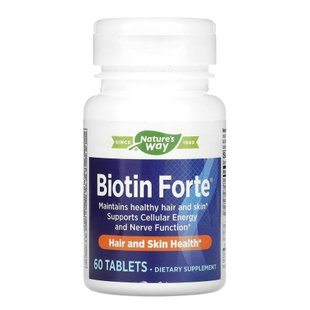 Nature's Way Biotin Forte 5 mg 60 tabs 2022-10-1067 фото