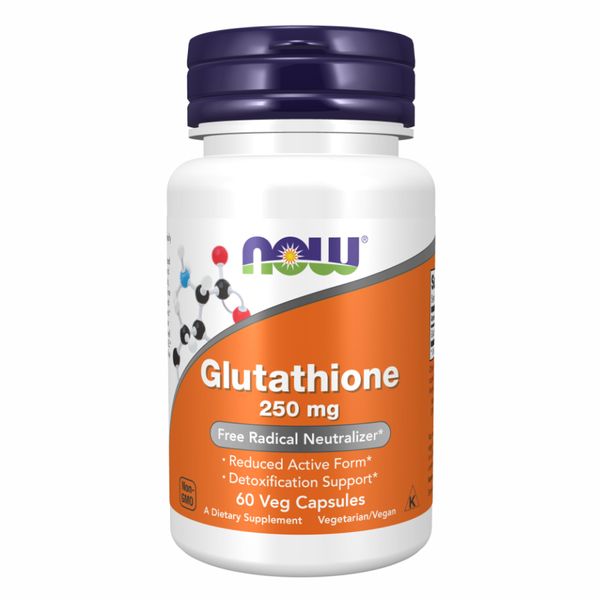 NOW Glutathione 250 mg 60 vcaps 2022-10-2544 фото