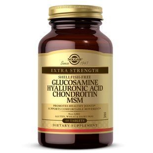 Solgar Glucosamine Hyaluronic Acid Chondroitin MSM (Shellfish-Free) 60 tabs 2023-10-5659 фото