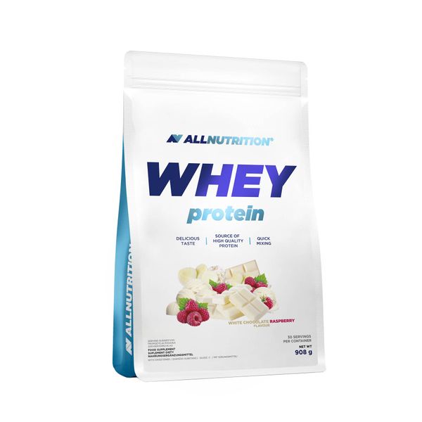 AllNutrition Whey Protein Білий Шоколад-Малина 908г 100-79-1092266-20 фото