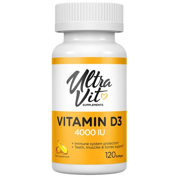 VPLab UltraVit Vitamin D3 4000 IU 120 softgels 2022-10-0307 фото