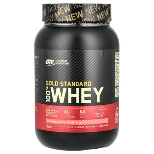 Optimum Nutrition 100% Whey Gold Standard Вершки Полуниця 899г 00114-28 фото