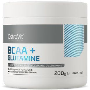 OstroVit BCAA + Glutamine Grapefruit 200г 08464-04 фото