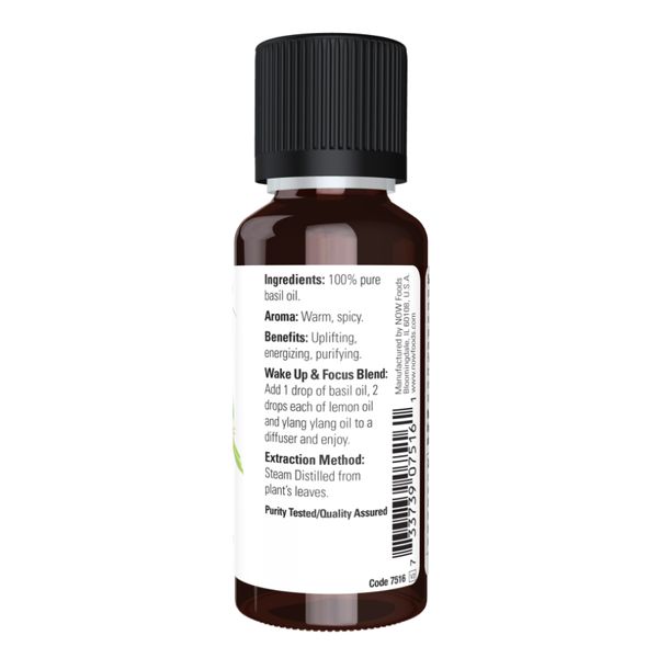 NOW Basil Oil 30 ml (1fl.OZ.) 2022-10-2664 фото