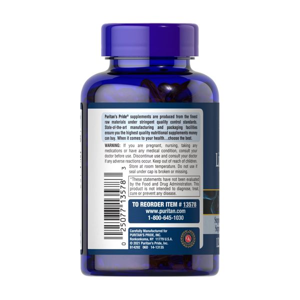 Puritan's Pride Alpha Lipoic Acid 300 mg 120 softgels 2023-10-2479 фото