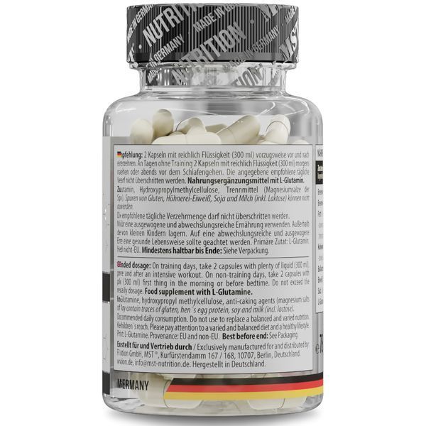 MST L-Glutamine 1100 mg Vegetarian 60 capsules 23098-01 фото