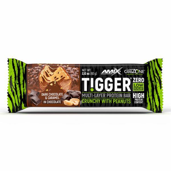 Amix Tigger Zero Multi-Layer Protein Bar Темний шоколад Карамель 60г 1-2022-09-1054 фото