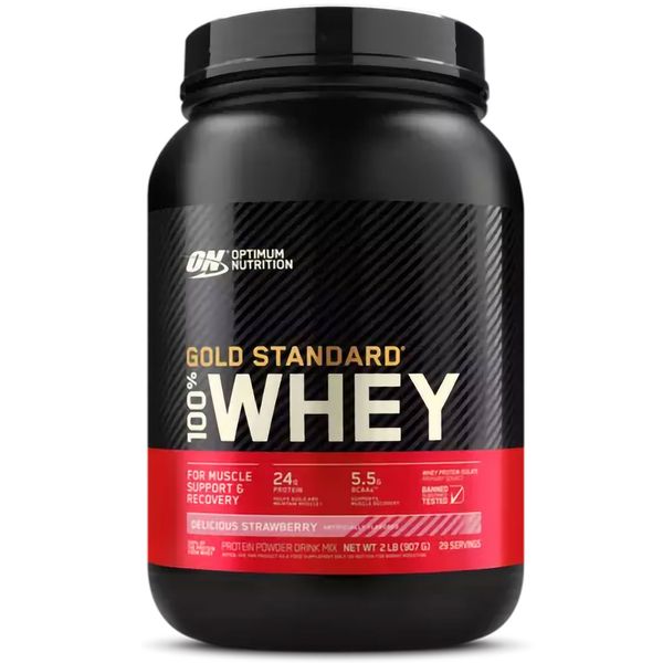 Optimum Nutrition 100% Whey Gold Standard Полуниця 909г 00114-07 фото