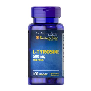 Puritan's Pride L-Tyrosine 500 mg 100 caps 2023-10-2463 фото