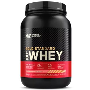 Optimum Nutrition 100% Whey Gold Standard Полуниця Банан 912г 00114-06 фото