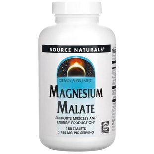 Source Naturals Magnesium Malate 1250 mg 180 tabs 22713-01 фото