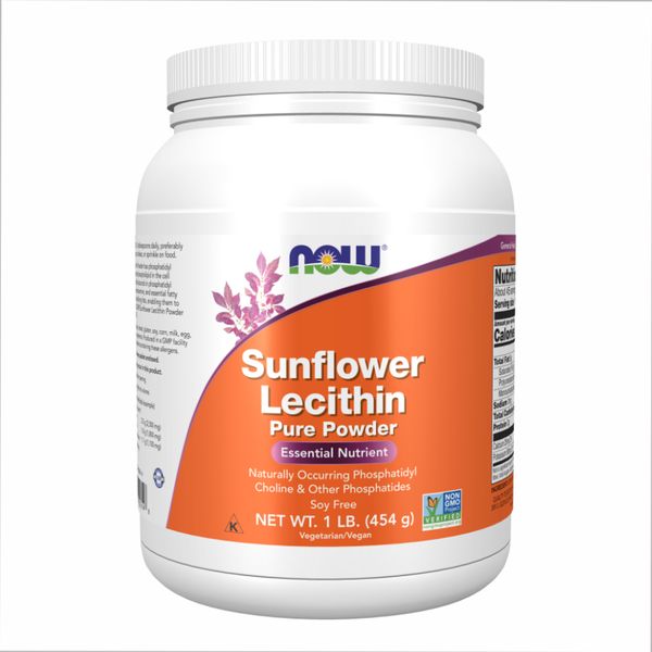 NOW Sunflower Lecithin Pure Powder 1lb 454г 2022-10-2063 фото