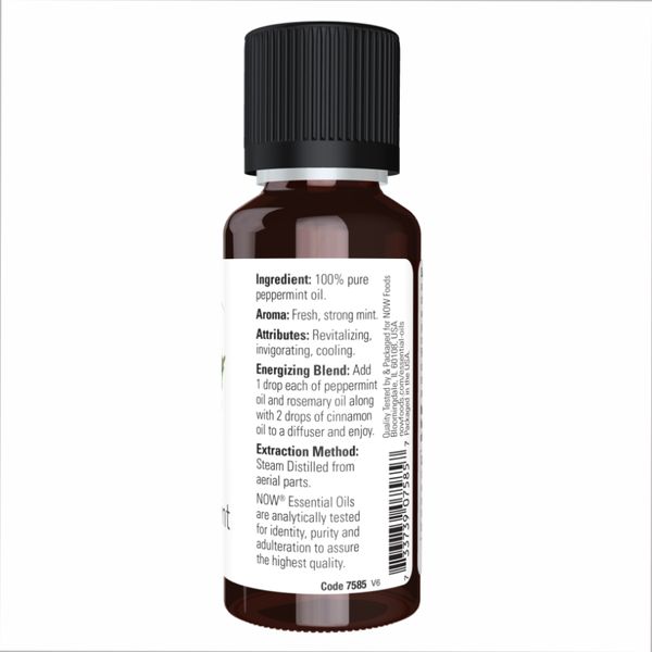 NOW Peppermint Oil 30 ml (1fl.OZ.) 2022-10-2679 фото