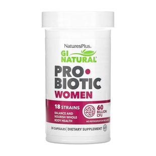 NaturesPlus Gi Natural Probiotic Women 30 caps 2023-10-2373 фото