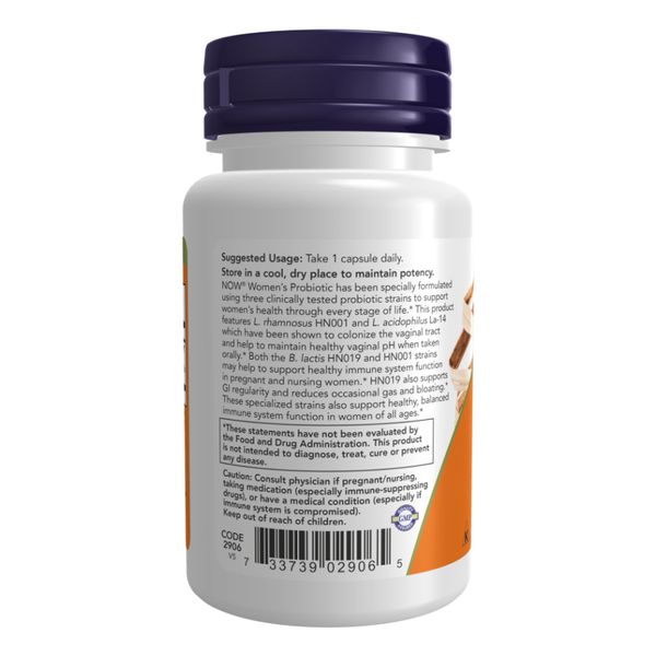 NOW Women's Probiotic 20 Billion 50 vcaps 2022-10-0690 фото