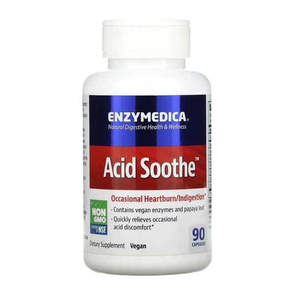 Enzymedica Acid Soothe 90 caps 2022-10-1988 фото