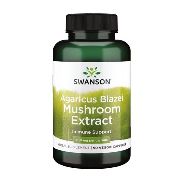 Swanson Agaricus Blazei Mushroom Extract 500 mg 90 vcaps 2023-10-2307 фото