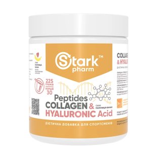 Stark Collagen Peptides & Hyaluronic Acid Полуниця-Банан 225г 2022-10-1512 фото