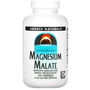 Source Naturals Magnesium Malate 200 caps 22715-01 фото