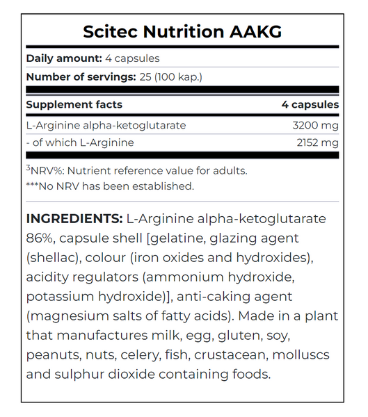 Scitec Nutrition AAKG 100 caps 06643-01 фото