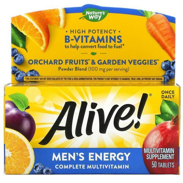Nature's Way Alive Men&rsquo;s Energy Complete Multivitamin 50 tablets 2022-10-1715 фото