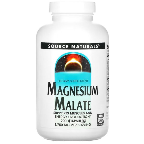 Source Naturals Magnesium Malate 200 caps 22715-01 фото