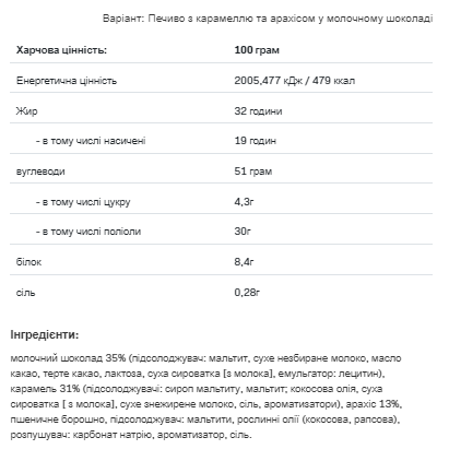 AllNutrition NutLove Молочне Печиво Карамель Арахіс 128г 100-96-6588689-20 фото