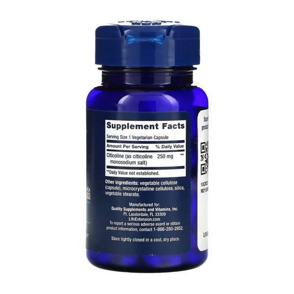 Life Extension Citicoline (CDP-Choline) 60 vcaps 2022-10-1900 фото