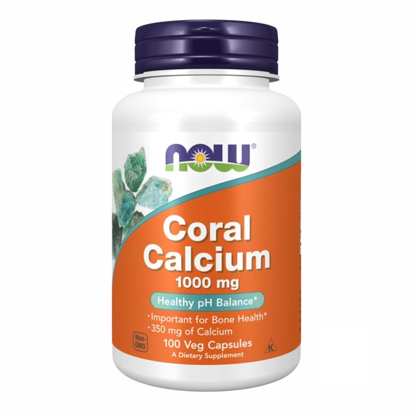 NOW Coral Calcium 1000 mg 100 vcaps 2022-10-0024 фото