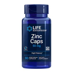 Life Extension Zinc Caps 50 mg 90 veg caps 2023-10-2656 фото