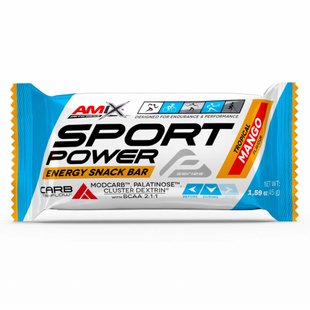 Amix Performance Sport Power Energy Snack Bar Тропічний Манго 45г 1-2022-10-0926 фото