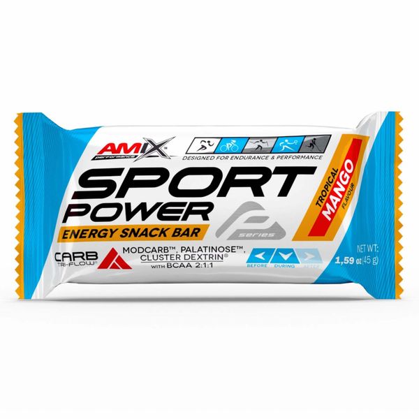 Amix Performance Sport Power Energy Snack Bar Тропічний Манго 45г 1-2022-10-0926 фото