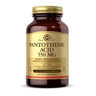 Pantothenic Acid 550mg - 100 vcaps 2023-10-3674 фото