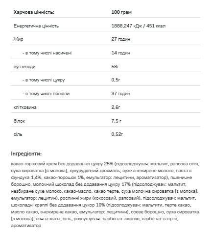 AllNutrition NutLove Cookies Шоколадна Плитка 130г 100-22-3906580-20 фото