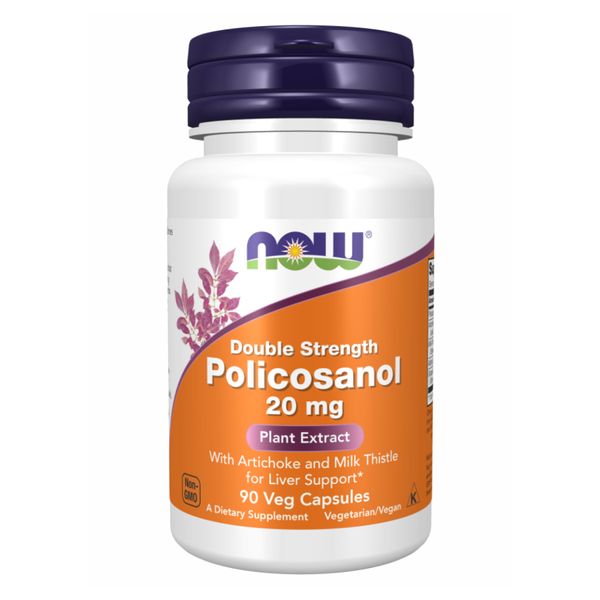 NOW Policosanol 20 mg Plus 90 vcaps 2022-10-2384 фото