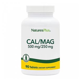 NaturesPlus Cal/Mag 500 mg/250 mg 90 tabs 2023-10-3233 фото