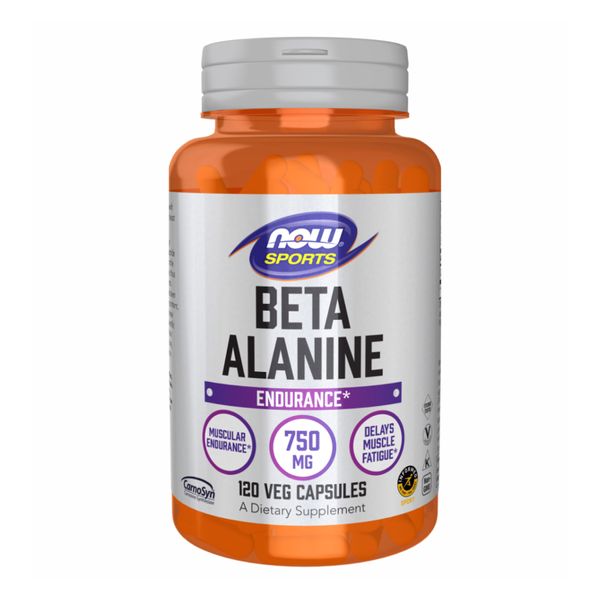 NOW Beta Alanine 750 mg 120 vcaps 2022-10-2927 фото