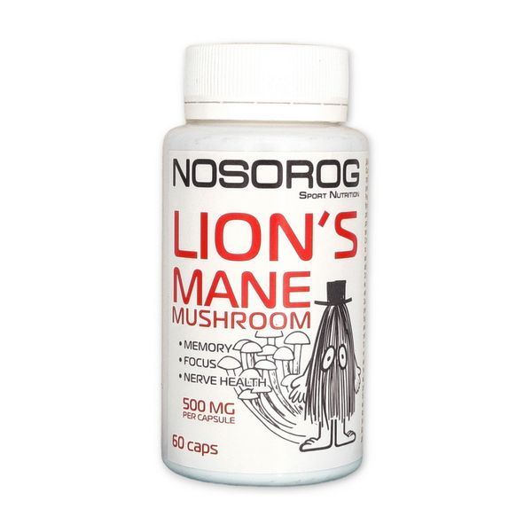 Nosorog Lion's Mane Mushroom 500 mg 60 capsules 20851-01 фото