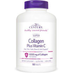 21st Century Super Collagen Plus Vitamin C 180 tablets 21795-01 фото